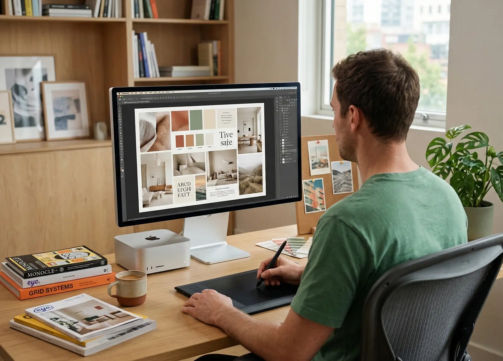 Designer working on your website